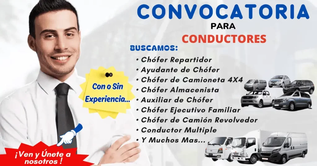¡Conquista la Ruta del Éxito! Descubre las Convocatorias para Conductores 🚗💼
